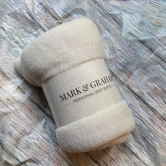 Mark & Graham Other - NEW Mark & Graham Light Gray Colorblock Throw Blanket